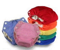 Blueberry Side Snap Minky Nappies - ON SALE