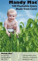 Mandy Mac Flushable Liners - Made from Corn!