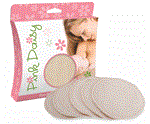 Pink Daisy Bamboo Nursing Pads - 3pk